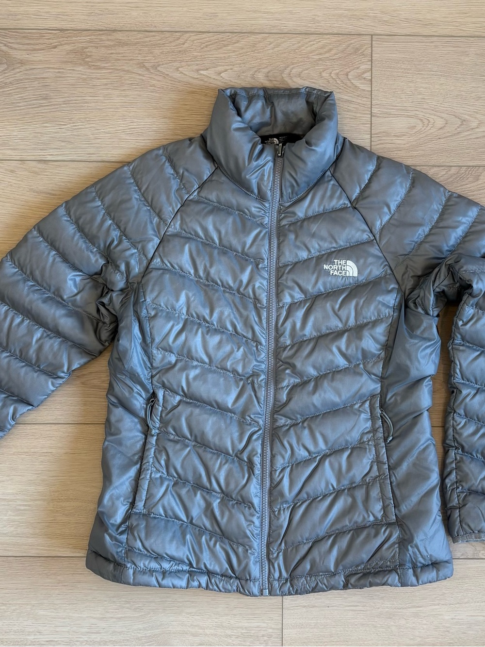 The North Face Women's Gray Quilted Packable Puffer Jacket